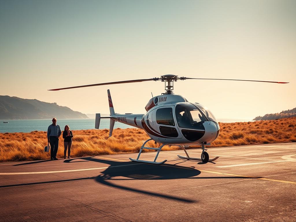 Helico ultra léger sur la base